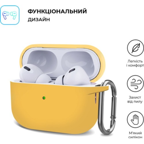 Чехол для наушников Armorstandart Hang Case для Apple AirPods Pro 2 Yellow (ARM68593)