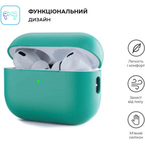 Чехол для наушников Armorstandart Silicone Case для Apple Airpods Pro 2 Mint Green (ARM64538)