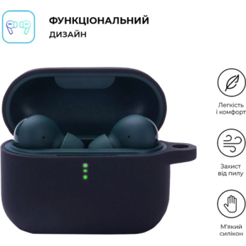 Чехол для наушников Armorstandart Silicone Case для Xiaomi QCY T10 / T10 Pro Black (ARM68425)