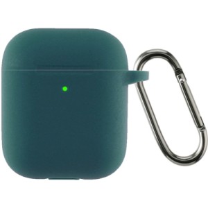 Чехол для наушников Armorstandart Ultrathin Silicone Case With Hook для Apple AirPods 2 Atrovirens (ARM59678)