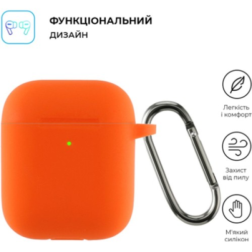 Чехол для наушников Armorstandart Ultrathin Silicone Case With Hook для Apple AirPods 2 Hermes (ARM59682)