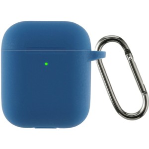 Чехол для наушников Armorstandart Ultrathin Silicone Case With Hook для Apple AirPods 2 Lake Blue (ARM59683)
