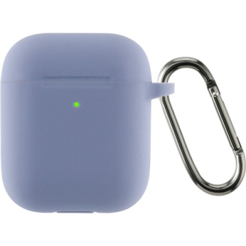 Чехол для наушников Armorstandart Ultrathin Silicone Case With Hook для Apple AirPods 2 Lavender Grey (ARM59684)