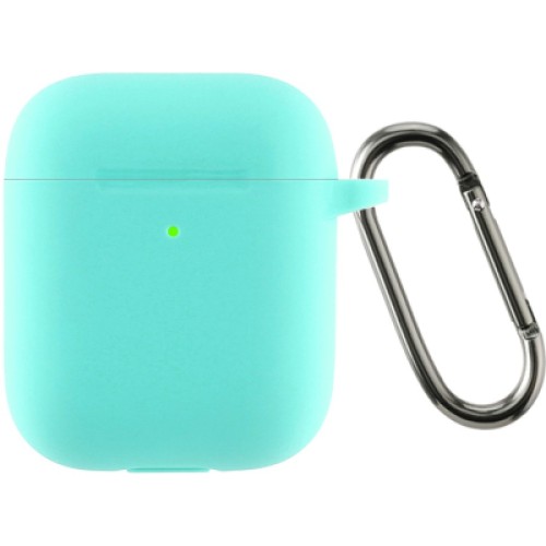 Чехол для наушников Armorstandart Ultrathin Silicone Case With Hook для Apple AirPods 2 Mint Green (ARM59686)