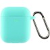 Чехол для наушников Armorstandart Ultrathin Silicone Case With Hook для Apple AirPods 2 Mint Green (ARM59686)