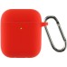 Чехол для наушников Armorstandart Ultrathin Silicone Case With Hook для Apple AirPods 2 Red (ARM59691)