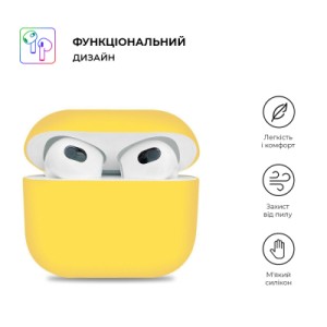 Чохол для навушників Armorstandart Ultrathin Silicone Case для Apple AirPods 3 Mellow Yellow (ARM60300)