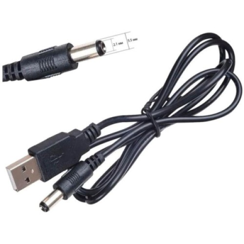 Кабель питания USB 2.0 AM to DC 5.5 х 2.1 mm 1.0m 5V to DC 5V Dynamode (DM-USB-DC-5.5x2.1mm)