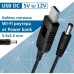 Кабель питания USB 2.0 AM to DC 5.5 х 2.1 mm 1.0m 5V to 12V Dynamode (DM-USB-DC-5.5x2.1-12V)