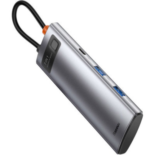 Порт-репликатор Baseus 7-in-1 Metal Gleam Series Type-C to HDMI+USB+SD/TF Docking Station (WKWG020113) Порт-репликатор Baseus 7-in-1 Metal Gleam Series Type-C to HDMI+USB+SD/TF Docking Station (WKWG020113)