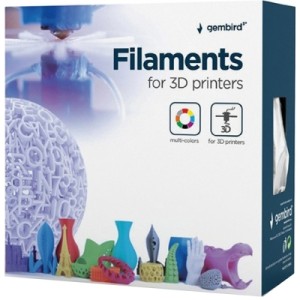 Пластик для 3D-принтера Gembird PLA, 1.75 мм, 1кг, black, Matte (3DP-PLA-01-MTBK)