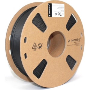 Пластик для 3D-принтера Gembird PLA+, 1.75 мм, 1 kg, Black (3DP-PLA+1.75-02-BK)