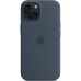 Чехол для мобильного телефона Apple iPhone 15 Silicone Case with MagSafe Storm Blue (MT0N3ZM/A)