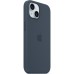 Чехол для мобильного телефона Apple iPhone 15 Silicone Case with MagSafe Storm Blue (MT0N3ZM/A)