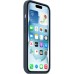 Чехол для мобильного телефона Apple iPhone 15 Silicone Case with MagSafe Storm Blue (MT0N3ZM/A)
