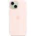 Чехол для мобильного телефона Apple iPhone 15 Silicone Case with MagSafe Light Pink (MT0U3ZM/A) Чехол для мобильного телефона Apple iPhone 15 Silicone Case with MagSafe Light Pink (MT0U3ZM/A)