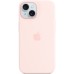 Чехол для мобильного телефона Apple iPhone 15 Silicone Case with MagSafe Light Pink (MT0U3ZM/A) Чехол для мобильного телефона Apple iPhone 15 Silicone Case with MagSafe Light Pink (MT0U3ZM/A)