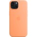 Чехол для мобильного телефона Apple iPhone 15 Silicone Case with MagSafe Orange Sorbet (MT0W3ZM/A)