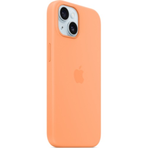 Чехол для мобильного телефона Apple iPhone 15 Silicone Case with MagSafe Orange Sorbet (MT0W3ZM/A)