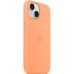 Чехол для мобильного телефона Apple iPhone 15 Silicone Case with MagSafe Orange Sorbet (MT0W3ZM/A)