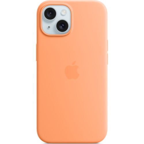Чехол для мобильного телефона Apple iPhone 15 Silicone Case with MagSafe Orange Sorbet (MT0W3ZM/A)
