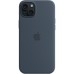 Чехол для мобильного телефона Apple iPhone 15 Plus Silicone Case with MagSafe Storm Blue (MT123ZM/A)