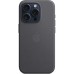 Чехол для мобильного телефона Apple iPhone 15 Pro FineWoven Case with MagSafe Black (MT4H3ZM/A)