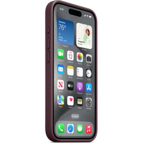 Чехол для мобильного телефона Apple iPhone 15 Pro FineWoven Case with MagSafe Mulberry (MT4L3ZM/A)