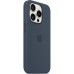 Чехол для мобильного телефона Apple iPhone 15 Pro Silicone Case with MagSafe Storm Blue (MT1D3ZM/A)