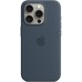 Чехол для мобильного телефона Apple iPhone 15 Pro Silicone Case with MagSafe Storm Blue (MT1D3ZM/A)