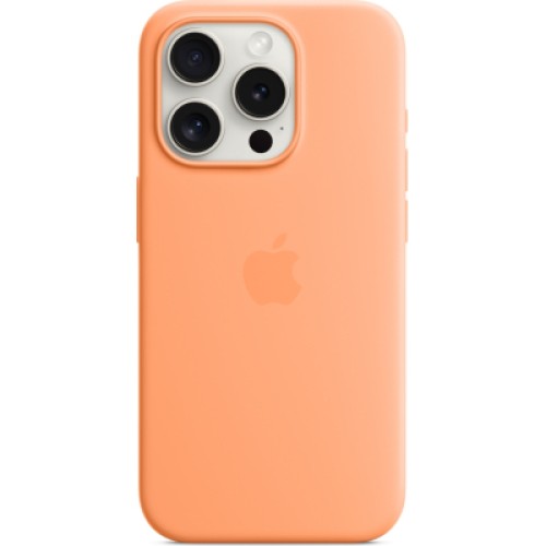 Чехол для мобильного телефона Apple iPhone 15 Pro Silicone Case with MagSafe Orange Sorbet (MT1H3ZM/A)