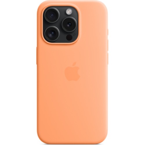 Чехол для мобильного телефона Apple iPhone 15 Pro Silicone Case with MagSafe Orange Sorbet (MT1H3ZM/A)