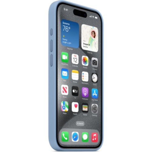 Чехол для мобильного телефона Apple iPhone 15 Pro Silicone Case with MagSafe Winter Blue (MT1L3ZM/A)