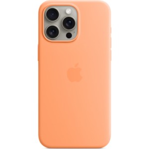 Чохол до мобільного телефона Apple iPhone 15 Pro Max Silicone Case with MagSafe Orange Sorbet (MT1W3ZM/A)