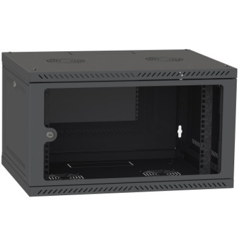 Шкаф настенный Ipcom 6U, 600*600, RAL9005 (СН-6U-060х060-ДС-9005)