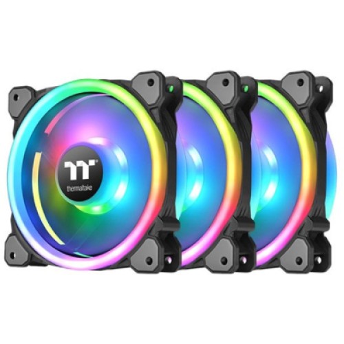 Кулер для корпуса ThermalTake Riing Trio 12 RGB Radiator Fan TT Premium Edition (3-Fan Pack) (CL-F072-PL12SW-A)