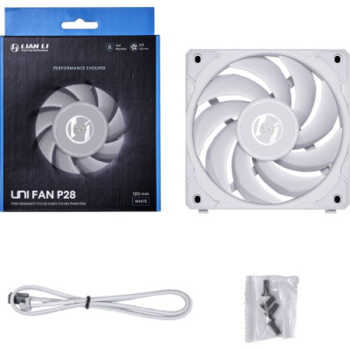 Кулер для корпуса Lian Li P28 Single White (G99.12P281W.00)