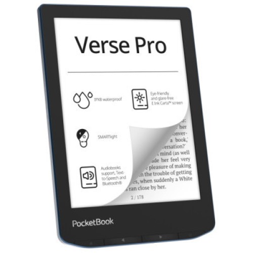 Электронная книга Pocketbook 634 Verse Pro, Azure (PB634-A-CIS)