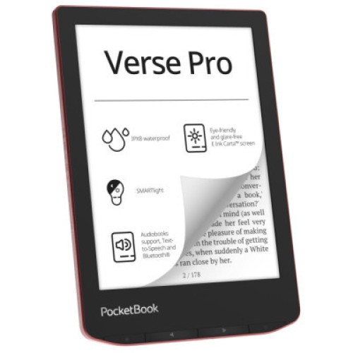 Электронная книга Pocketbook 634 Verse Pro, Passion Red (PB634-3-CIS)