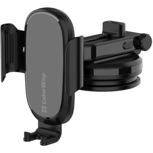 Универсальный автодержатель ColorWay Dashboard Car Wireless Charger 15W Black (CW-CHAW037Q-BK)