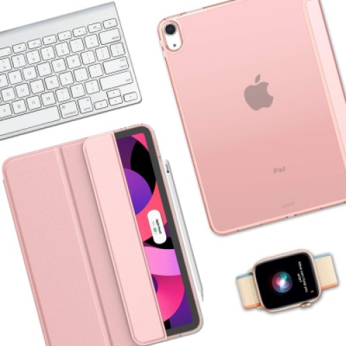 Чехол для планшета BeCover Tri Fold Hard Apple iPad Air 5 (2022) 10.9" Pink (709664)