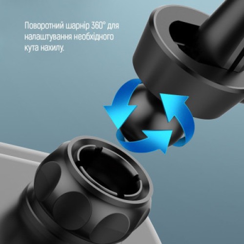 Универсальный автодержатель ColorWay Metallic Gravity Holder 3 Black (CW-CHG14-BK)