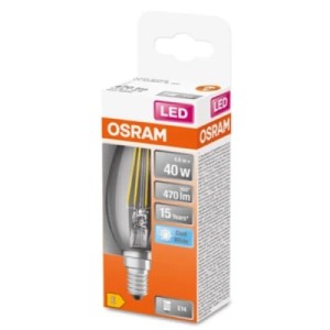 Лампочка Osram LED CL B40 4W/840 230V FIL E14 (4058075437142)
