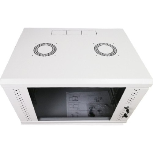 Шкаф настенный Eserver 12U 600х500х637 (Ш*Г*В), стекло (ES-Е1250G)