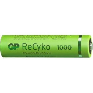Аккумулятор Gp AAA 950mAh ReCyko (1000 Series, 4 battery pack) (100AAAHCE-EB4 / 4891199186585)