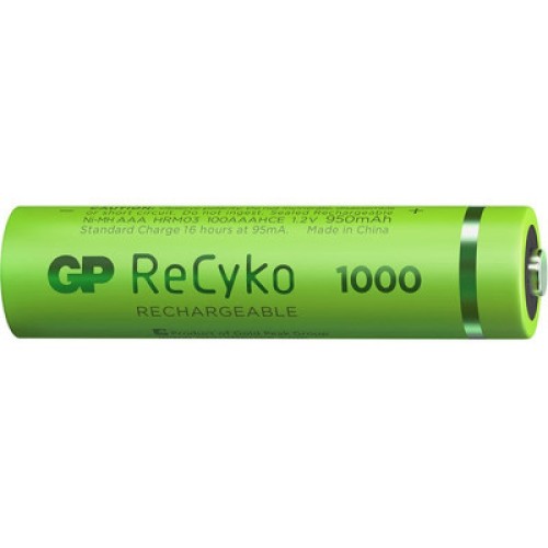 Аккумулятор Gp AAA 950mAh ReCyko (1000 Series, 4 battery pack) (100AAAHCE-EB4 / 4891199186585)