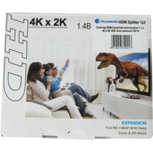 Разветвитель Dynamode HDMI Splitter 1x2