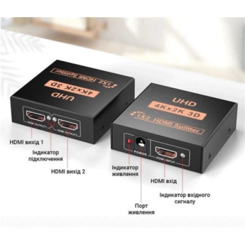 Разветвитель Dynamode HDMI Splitter 1x2