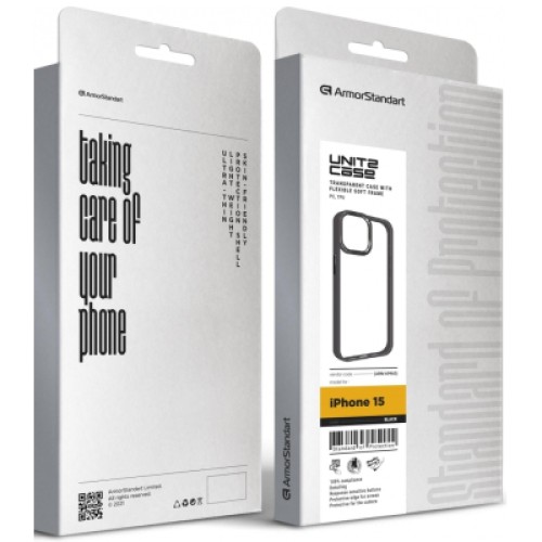 Чехол для мобильного телефона Armorstandart UNIT2 Apple iPhone 15 Black (ARM69965)