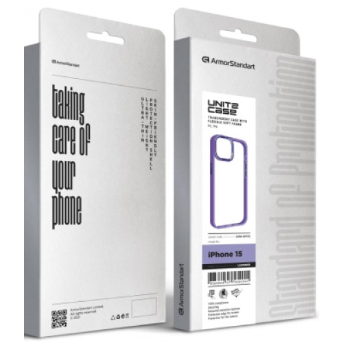 Чехол для мобильного телефона Armorstandart UNIT2 Apple iPhone 15 Lavender (ARM69970)